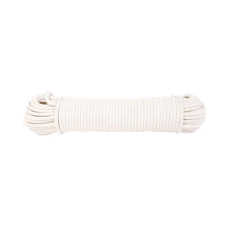 Koch 1/4 in x 50 ft Natural Cotton-Poly Sash Cord — Braided Solid, Durable