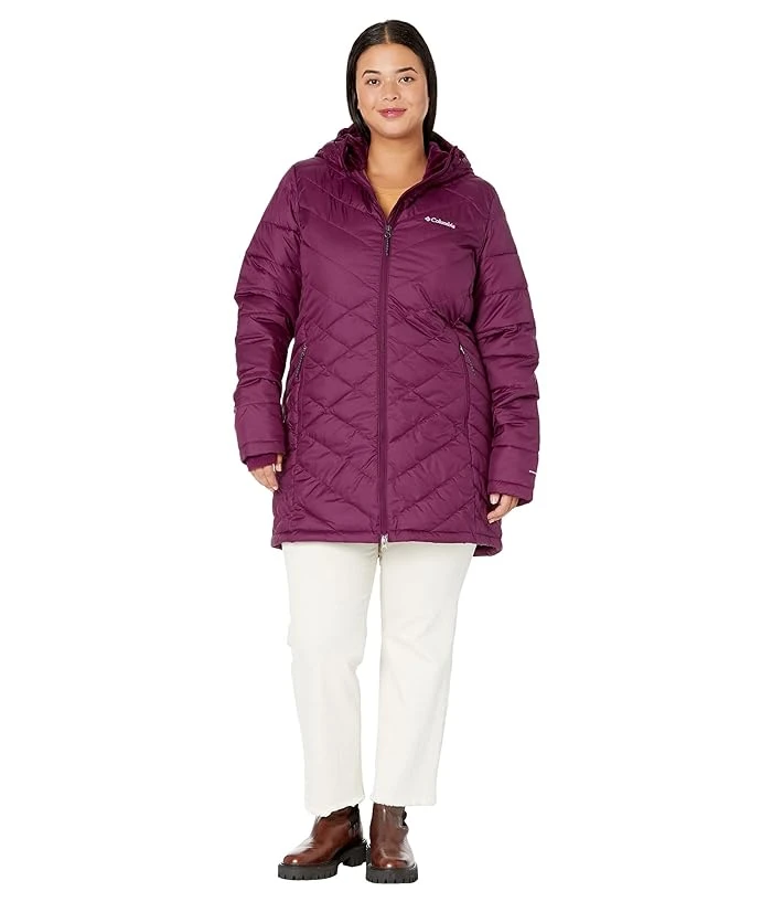 Women's Heavenly Long Hooded Jacket - Large - Marionberry Color