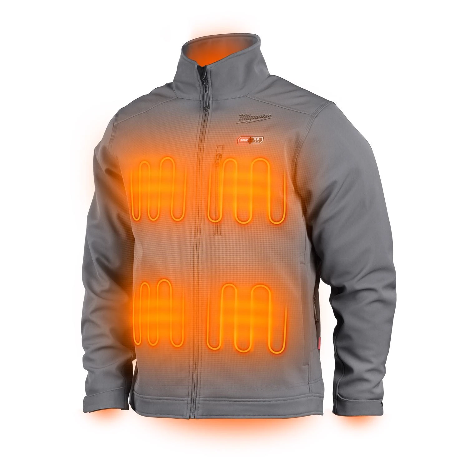 M12 Small Men's Full-zip Heated Jacket Kit With Battery - Gray