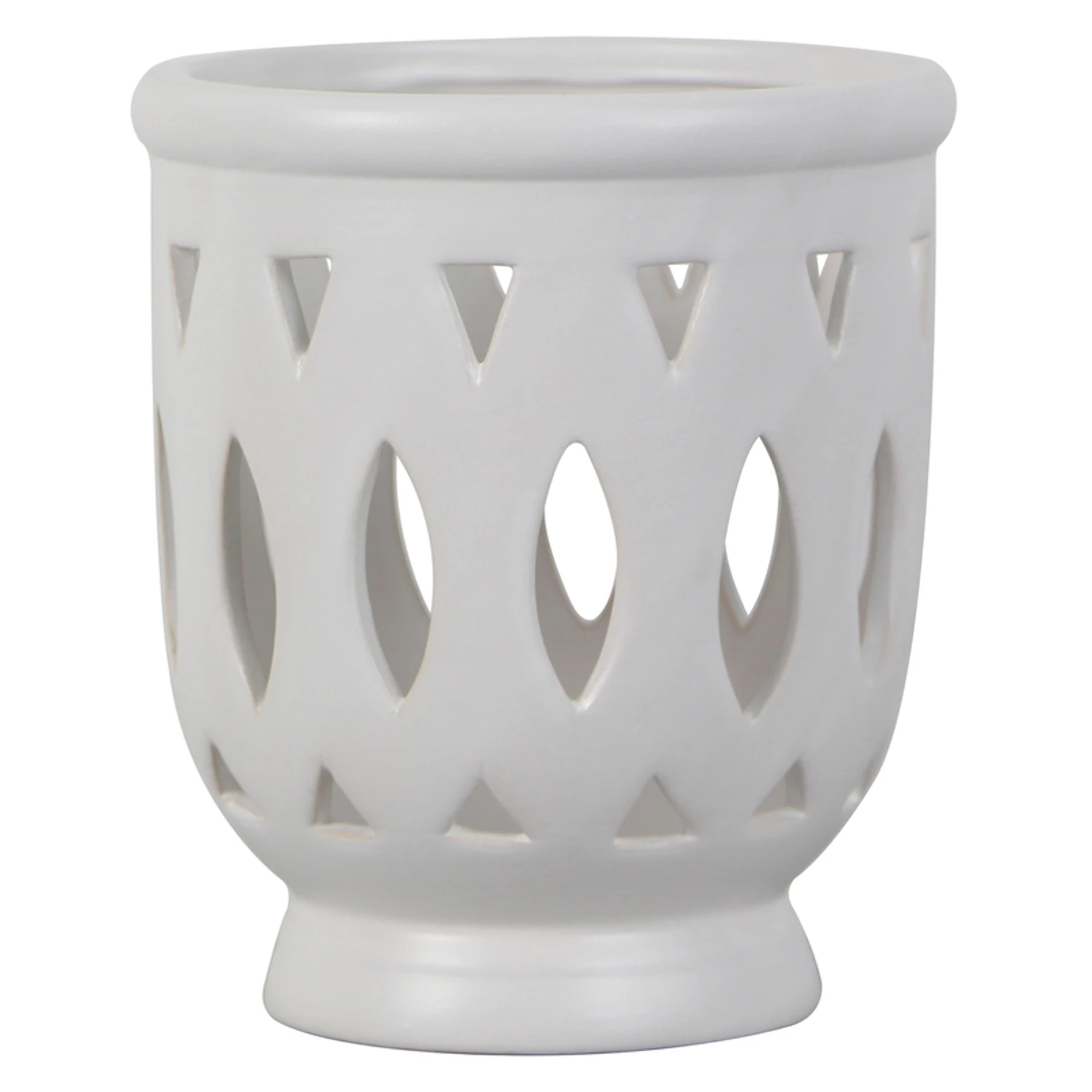 7009919 6 in.  Serafina Ceramic Orchid Planter&#44; White - Pack of 2