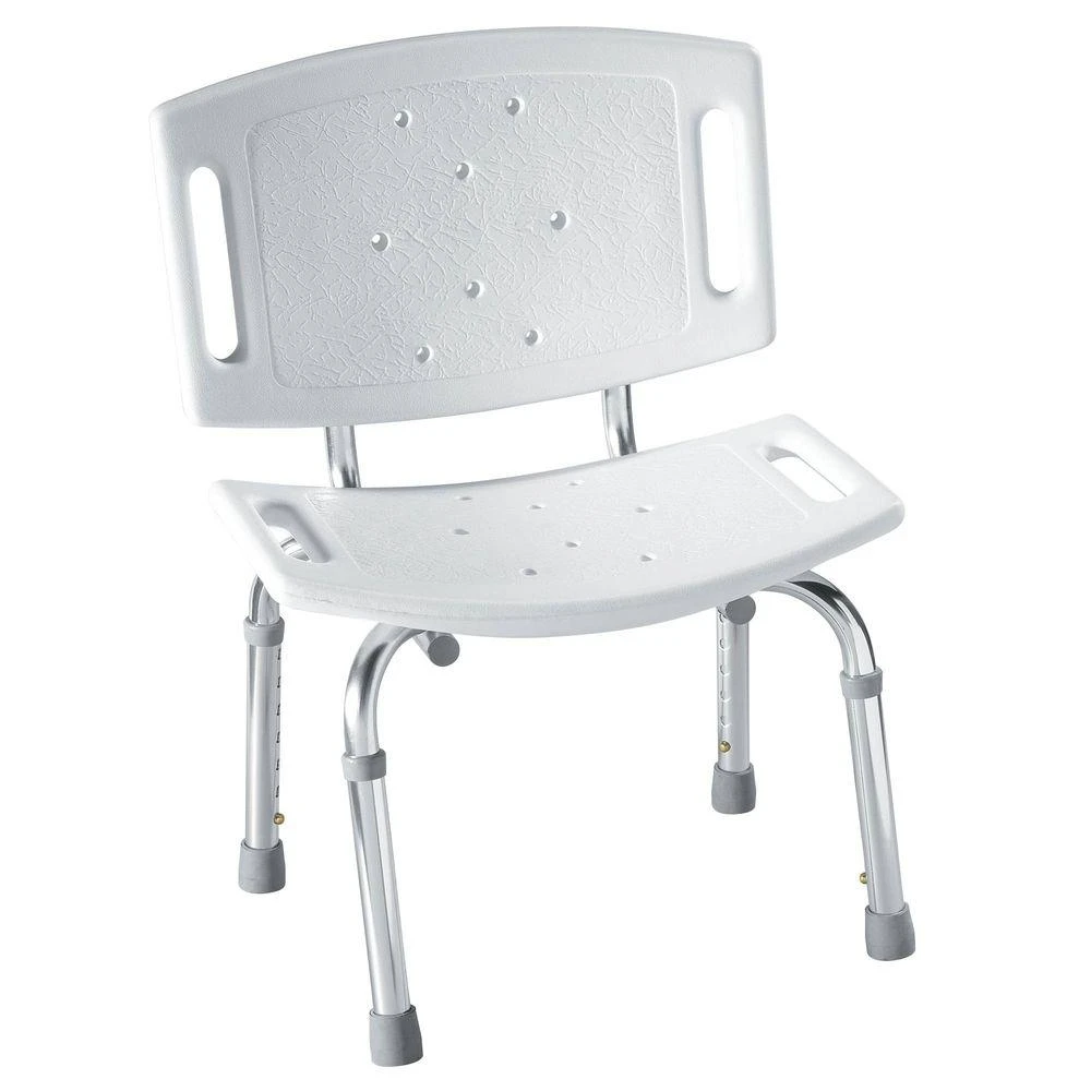 Home Care Adjustable Tub And Shower Chair, Chrome Finish, 21 H X 19.25 L
