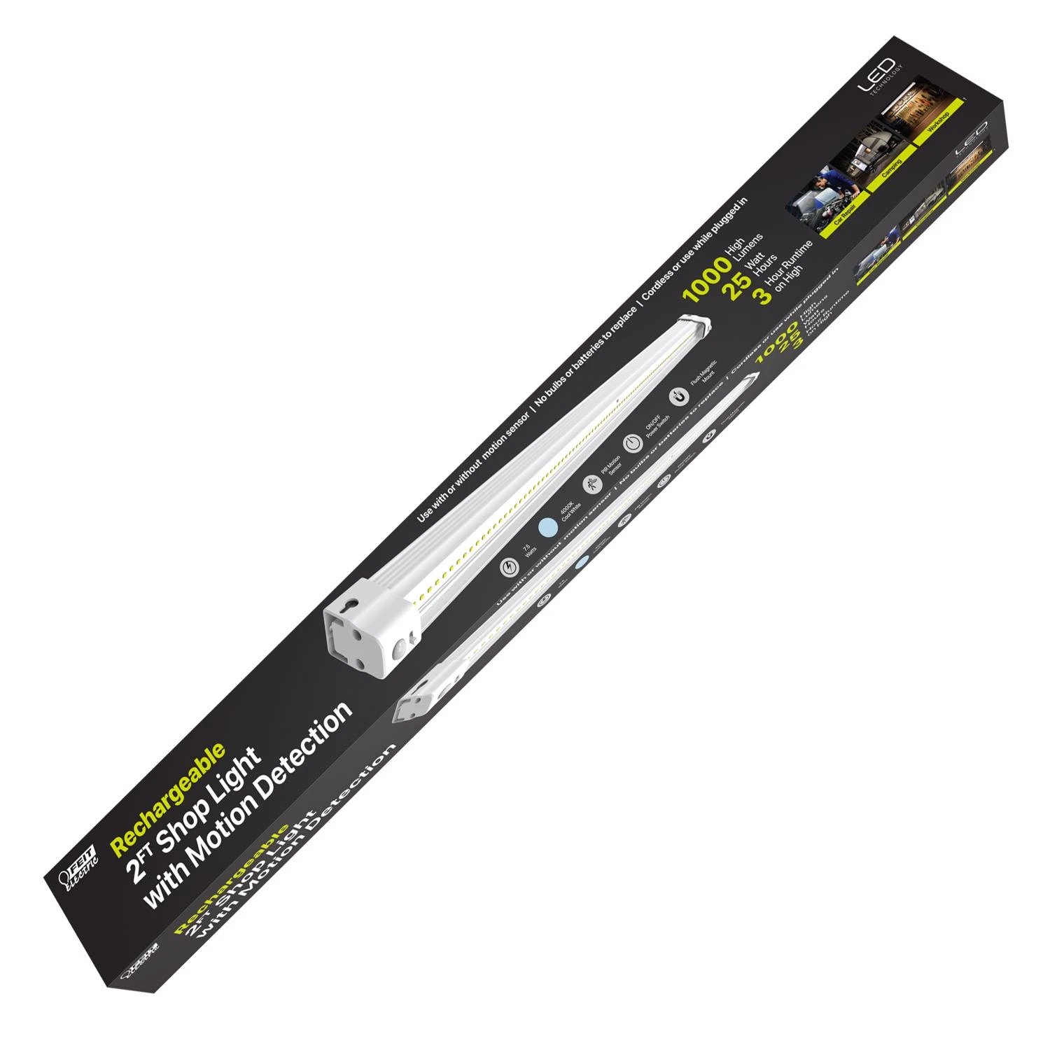 24 In. 1-light 28 W Led Shop Light - Indoor Utility Fixture