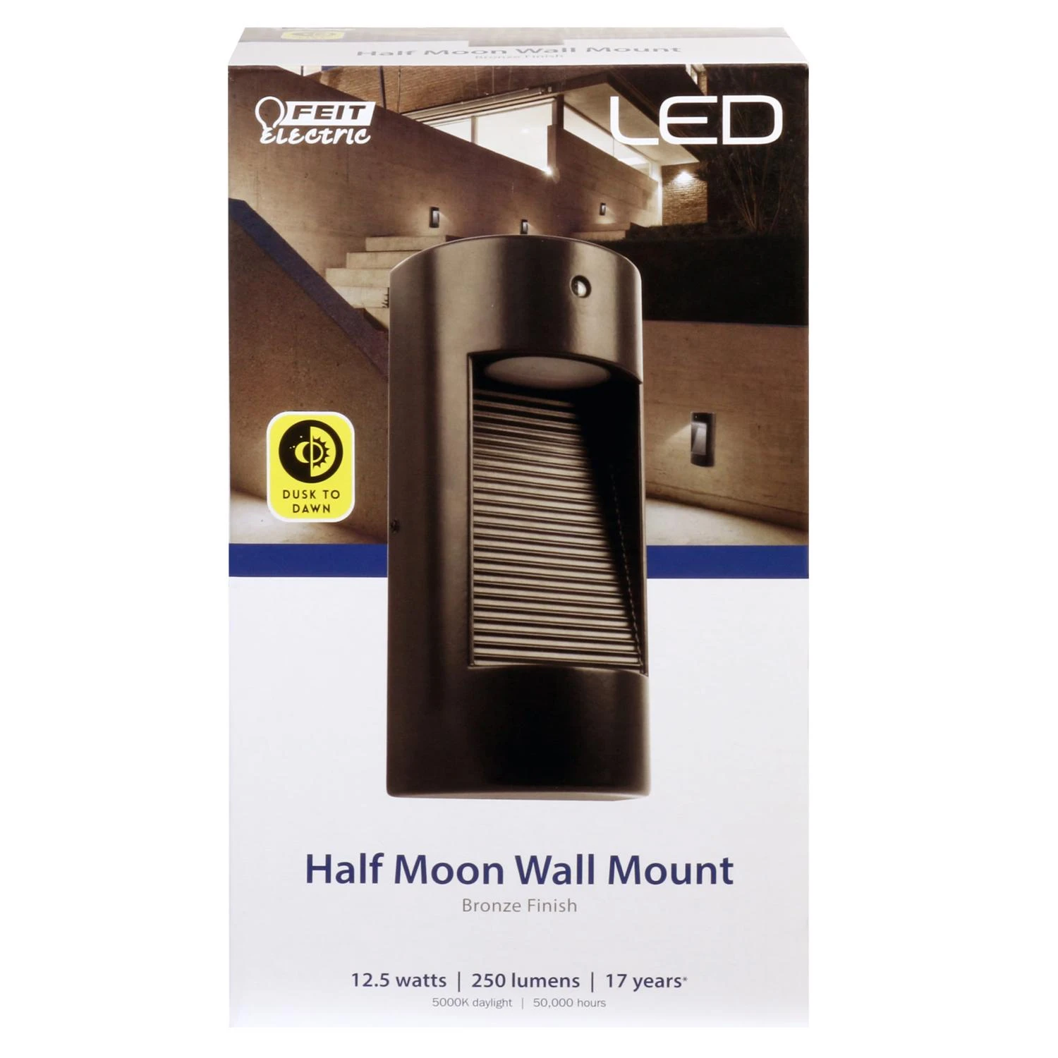 Led Dusk To Dawn Hardwired Bronze Security Light With Integrated Led Technology