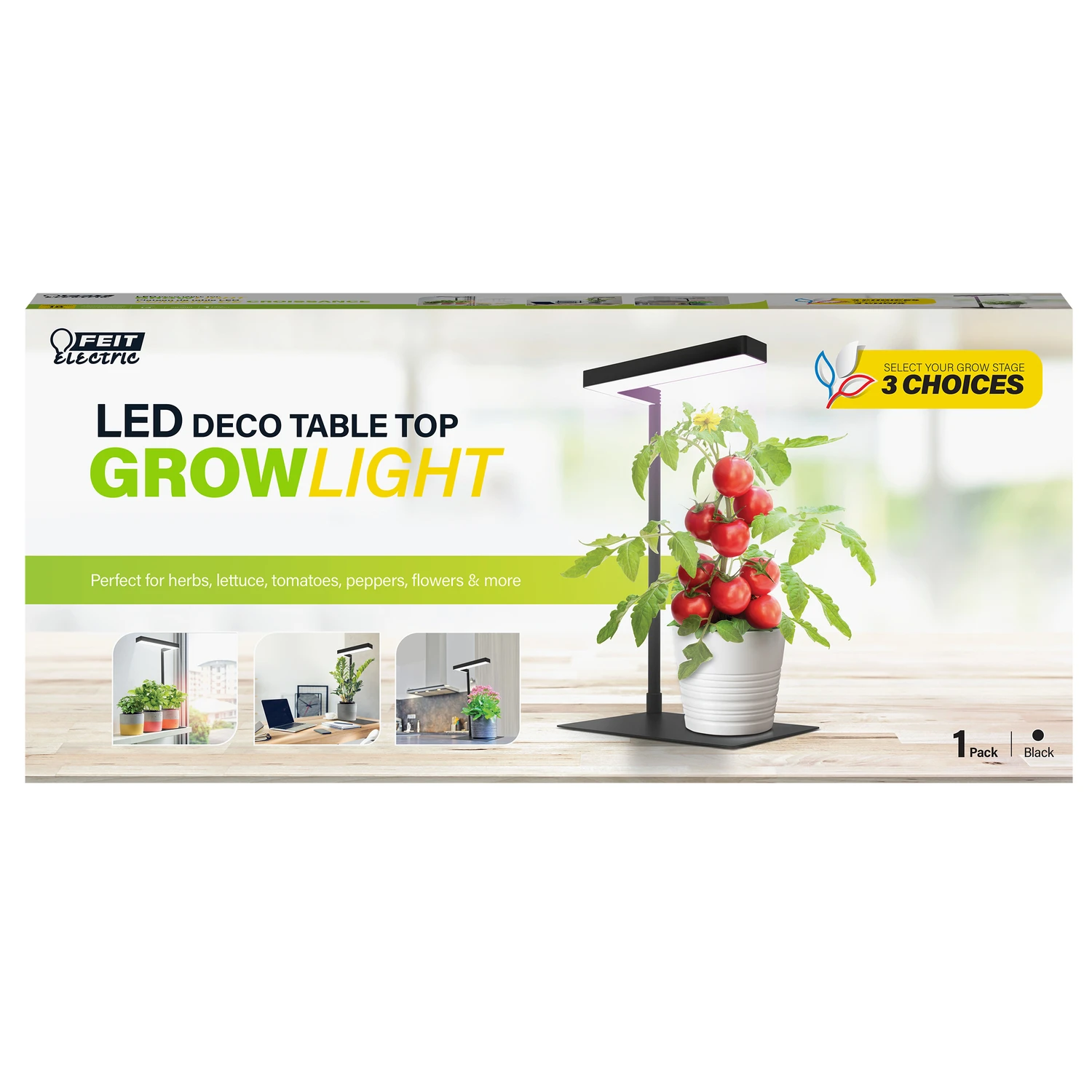 Hydroponic Grow Light 14 Watt Full Spectrum Adjustable Tabletop Fixture