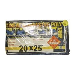 Blue Poly Tarp - 20' X 25', Model No. Pt2025, Heavy-duty Waterproof Cover
