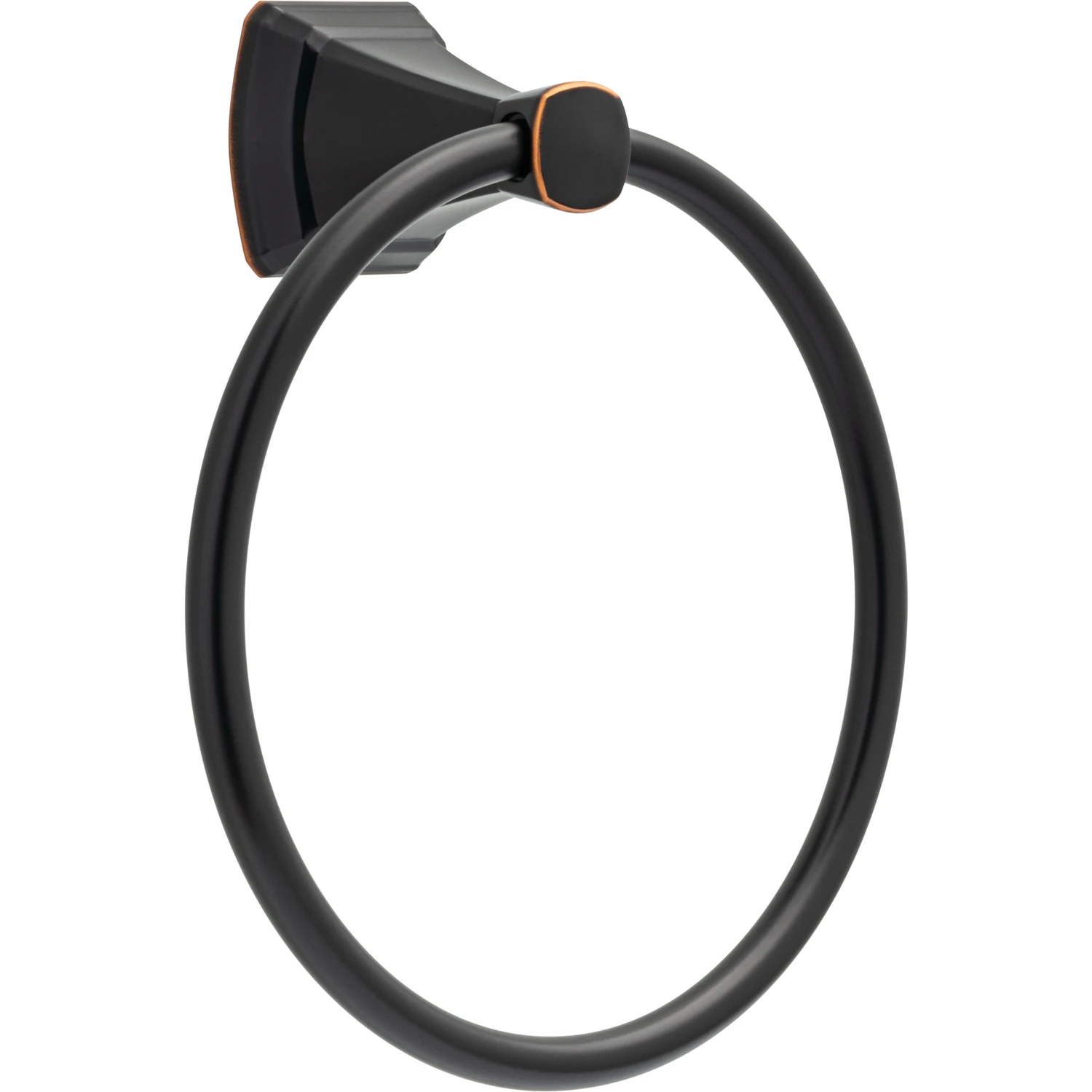Flynn Oil Rubbed Bronze Towel Ring Die Cast Zinc - Model Fly46-ob