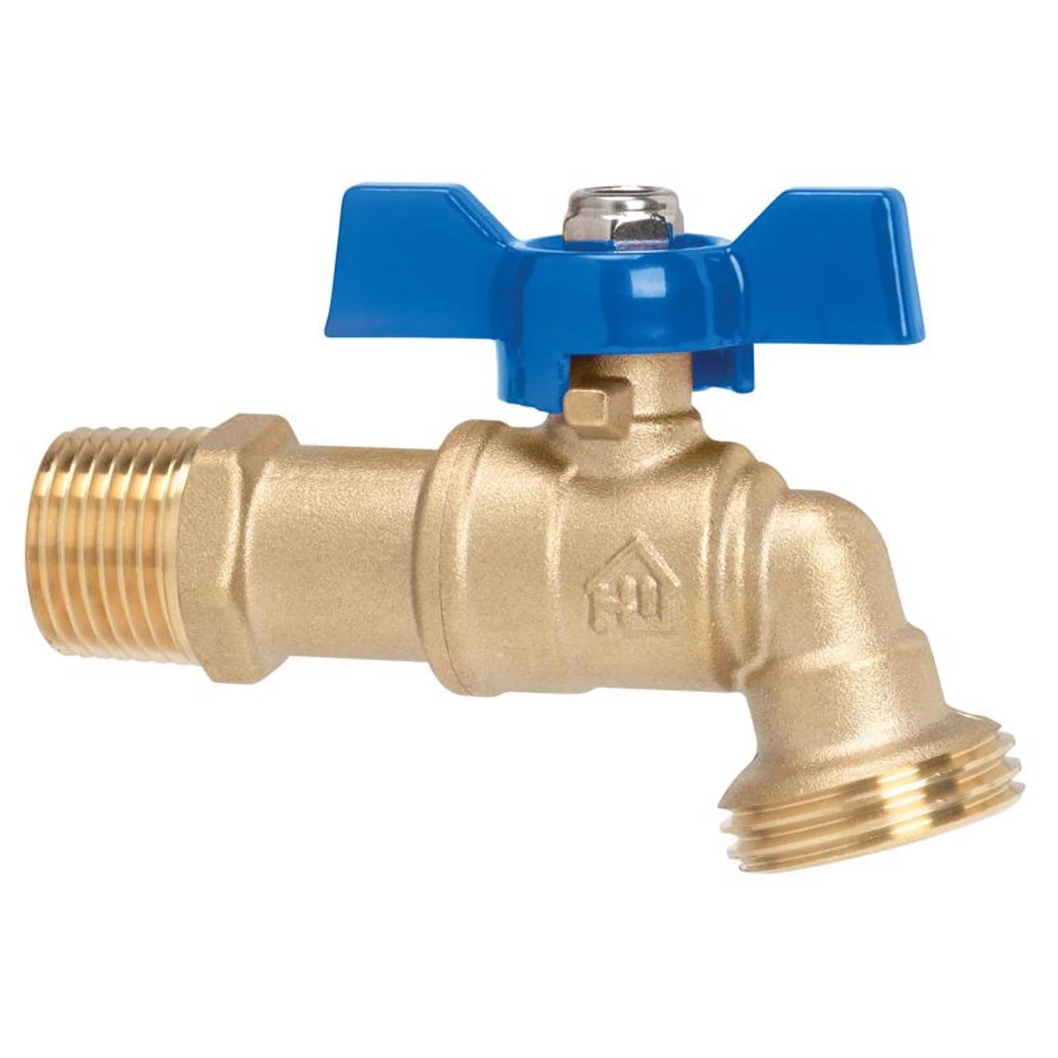 1/2 In. Mip X 3/4 In. Mht Brass Ball Valve Hose Bibb For Non-potable Water