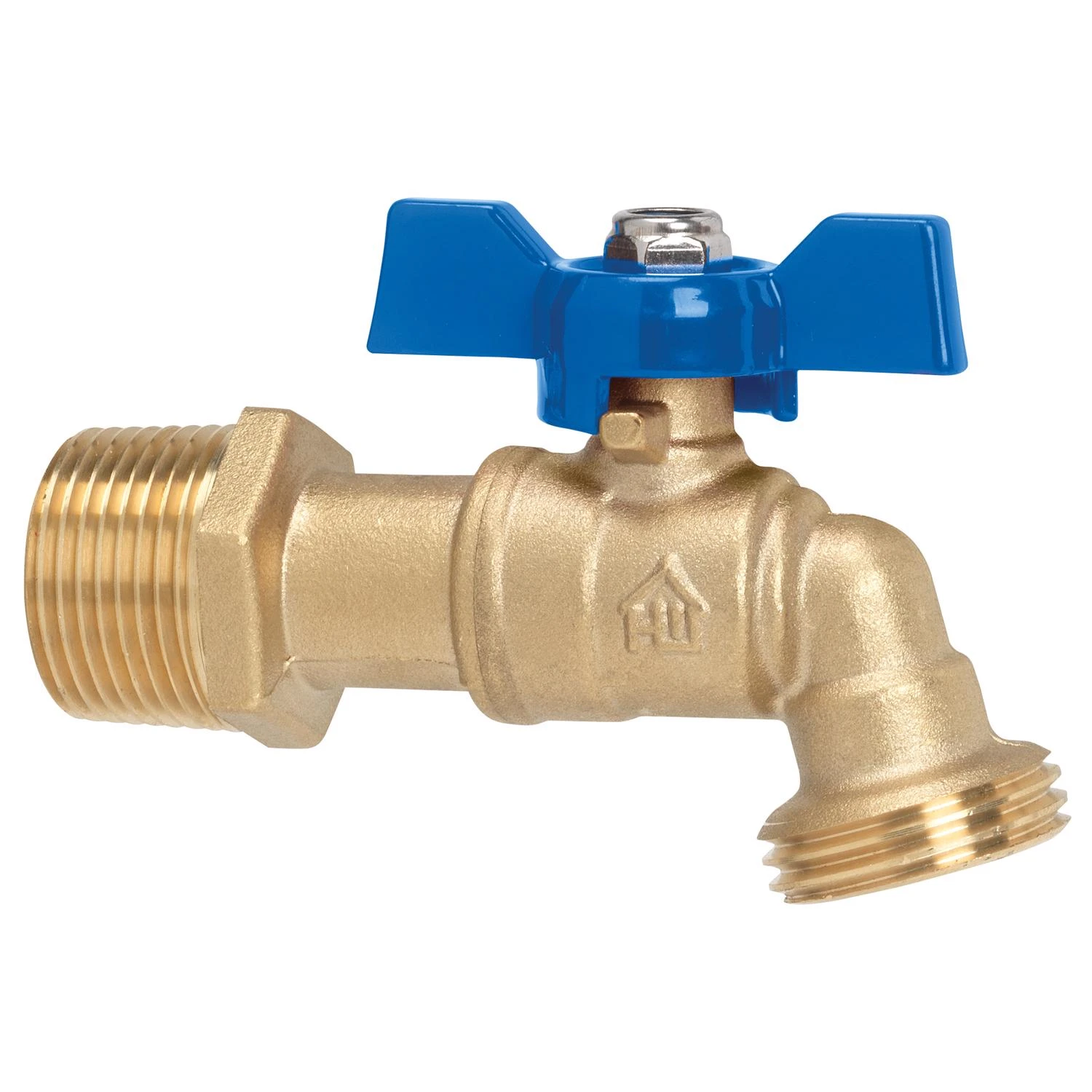 3/4 In. Mip X 3/4 In. Mht Brass Ball Valve Hose Bibb - Model Vhbqtrc4