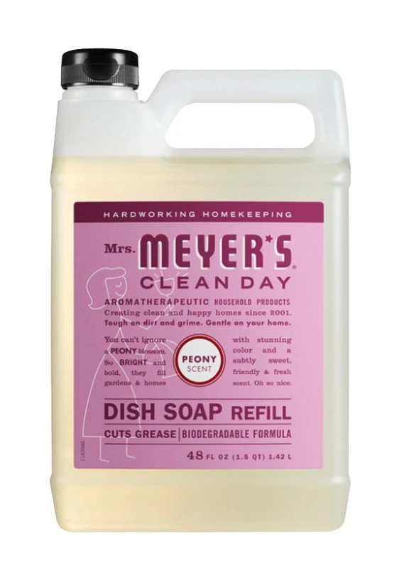 Mrs. Meyer's Clean Day Peony Scent Liquid Dish Soap Refill 48 oz 1 pk