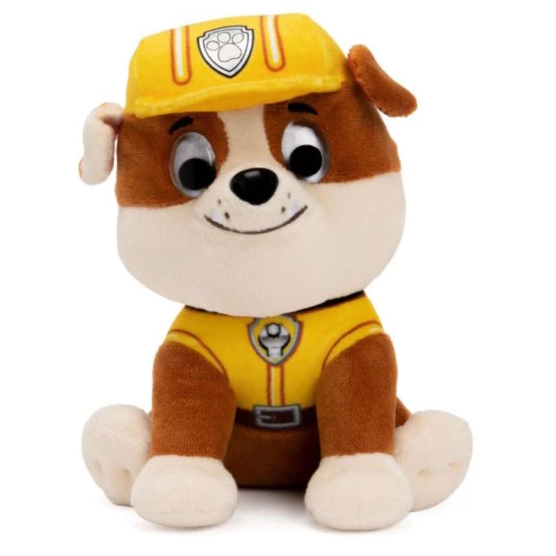 Paw Patrol Construction Worker Rubble Plush Toy 6-inch Multicolored Polyester