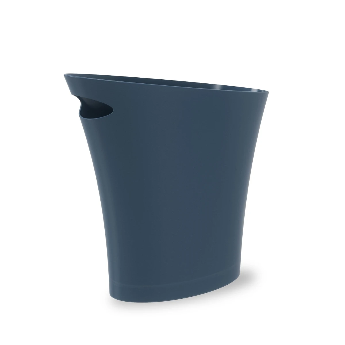 2 Gallon Blue Polypropylene Modern Trash Can - Stylish And Functional