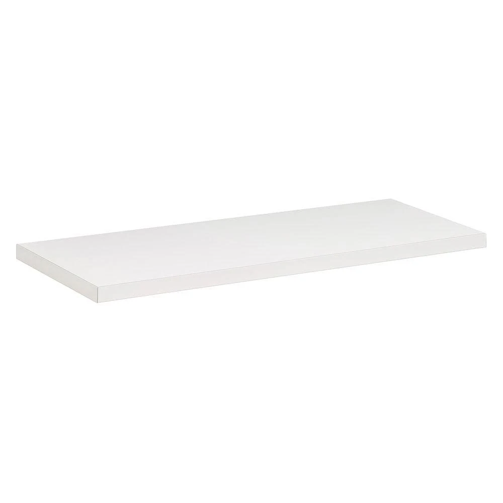 23-1/2 In. X 8 In. X 3/4 In. Lite Shelf In White With Brackets