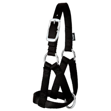 Livestock Goat Halter, Black, 3/4-inch, Medium Size