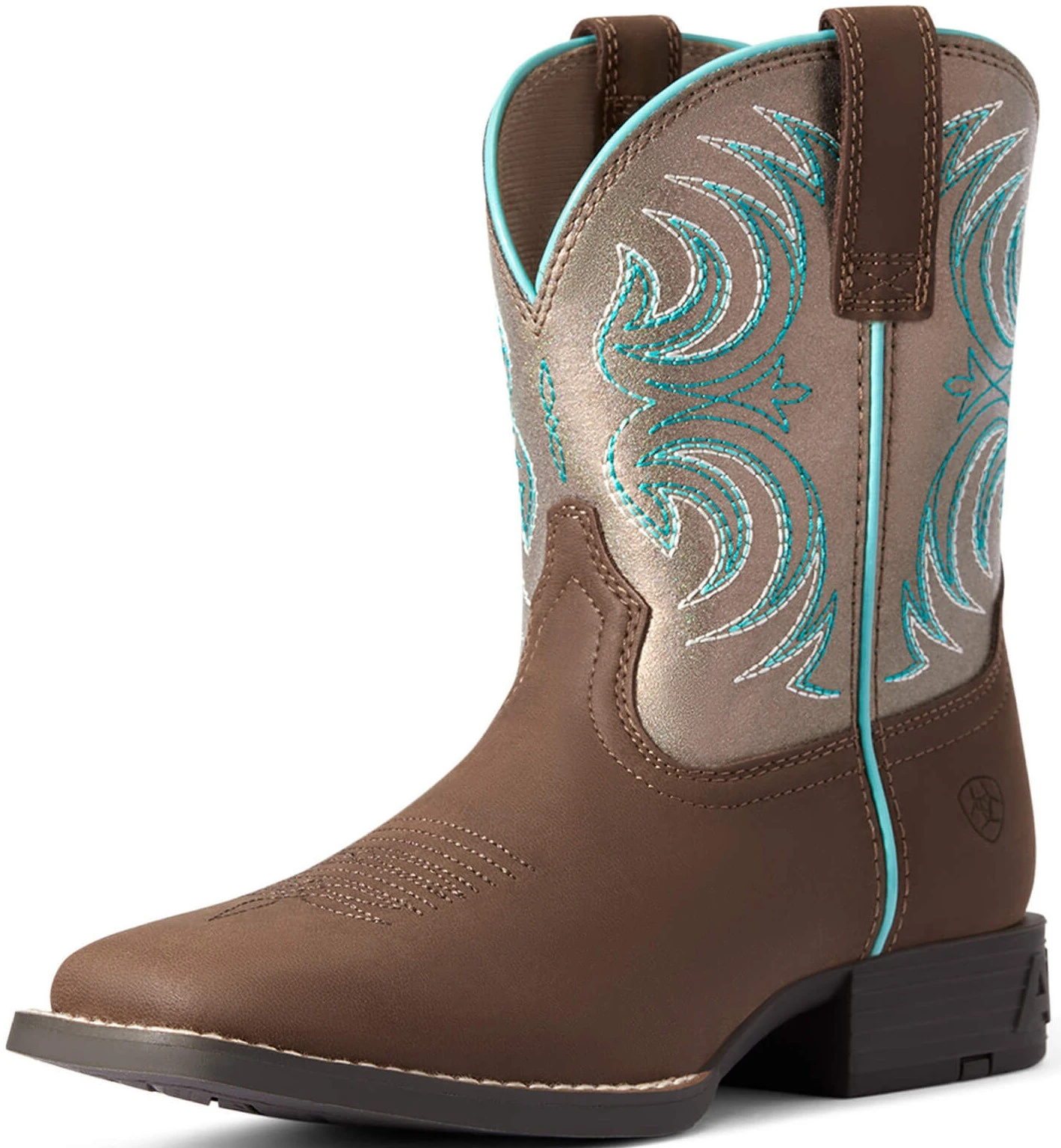 Kids' Youth Storm Western Boot, Size 12 Medium, Colorful Embroidery