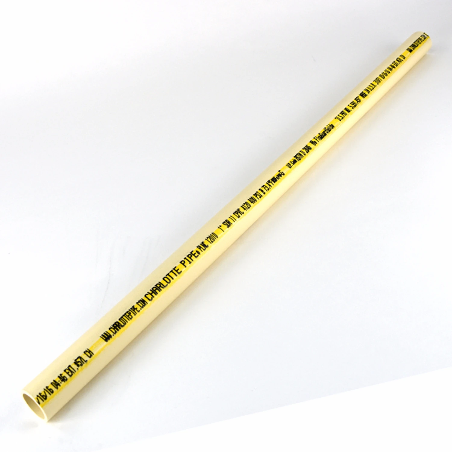 Schedule 40 Cpvc Pipe 1 In. Diameter X 2 Ft. Length Plain End 600 Psi