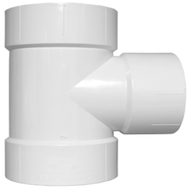 Charlotte Pipe Schedule 40 1-1/2 in. Hub pc X 1-1/2 in. D Hub PVC Vent Tee 1 pk