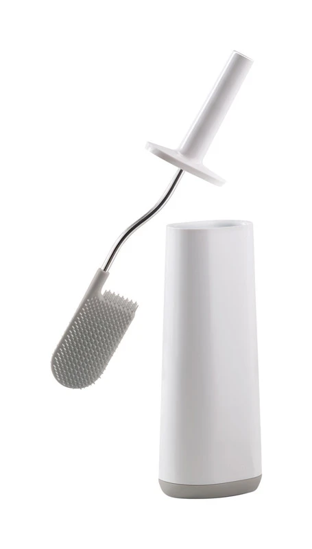 Flex Toilet Bowl Brush & Holder Set Gray/white - Model 70515