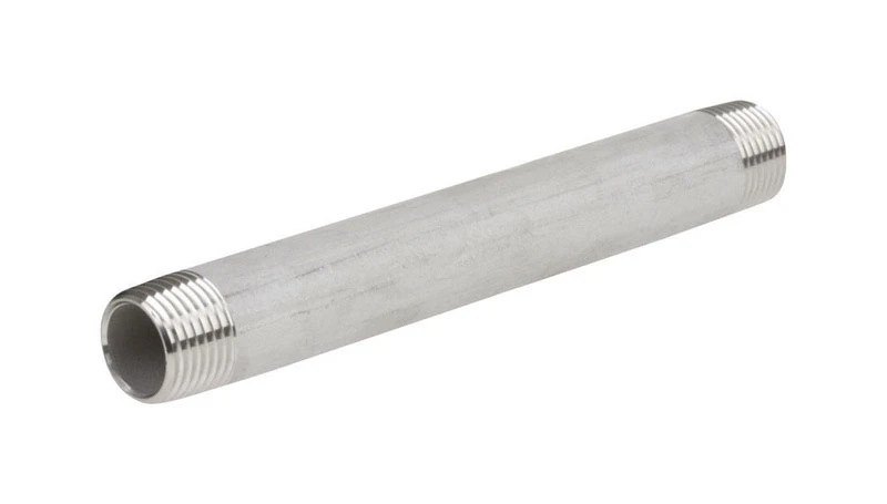 1-1/2 In. Mpt Stainless Steel Close Nipple For Plumbing Applications