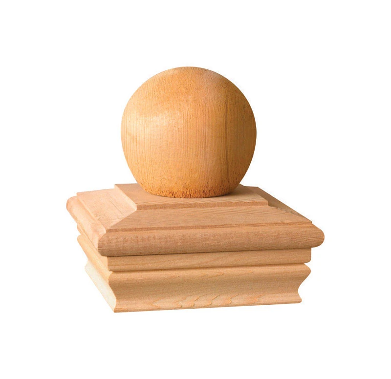 5.5 In. H X 4 In. W Brown Pressure Treated Wood Post Cap