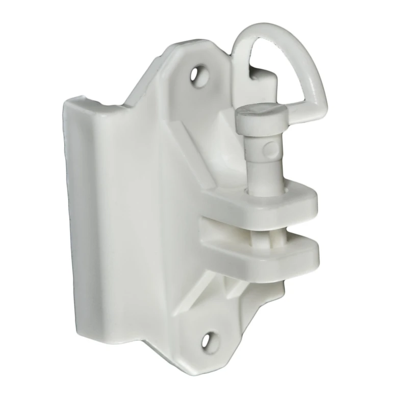 White Pin-lock Wood And T-post Insulator Model Iwtplw-z