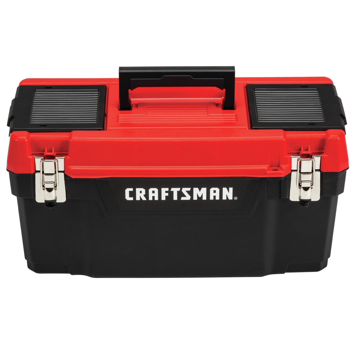 Craftsman 20 In. Lockable Plastic Tool Box With Removable Tray And Organizers