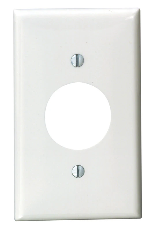 Leviton White 1 gang Nylon Outlet Wall Plate 1 pk