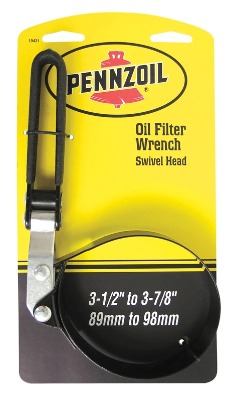 Strap Oil Filter Wrench 3-7/8 In. Heavy Duty Steel Construction