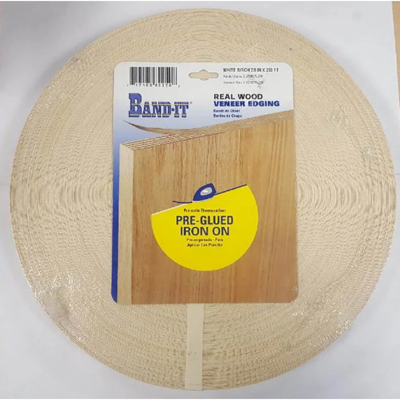 Band It 7/8 In. W X 250 Ft. L X .030 In. White Birch Real Wood Veneer Edging