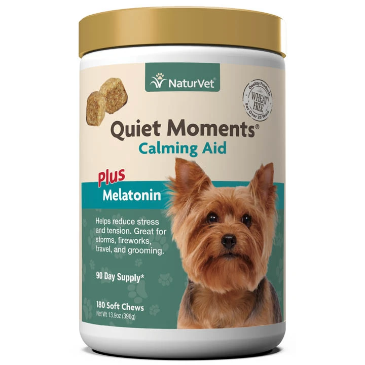 NaturVet Quiet Moments Calming Dog Soft Chew, 13.9 oz., Count of 180, 180 CT