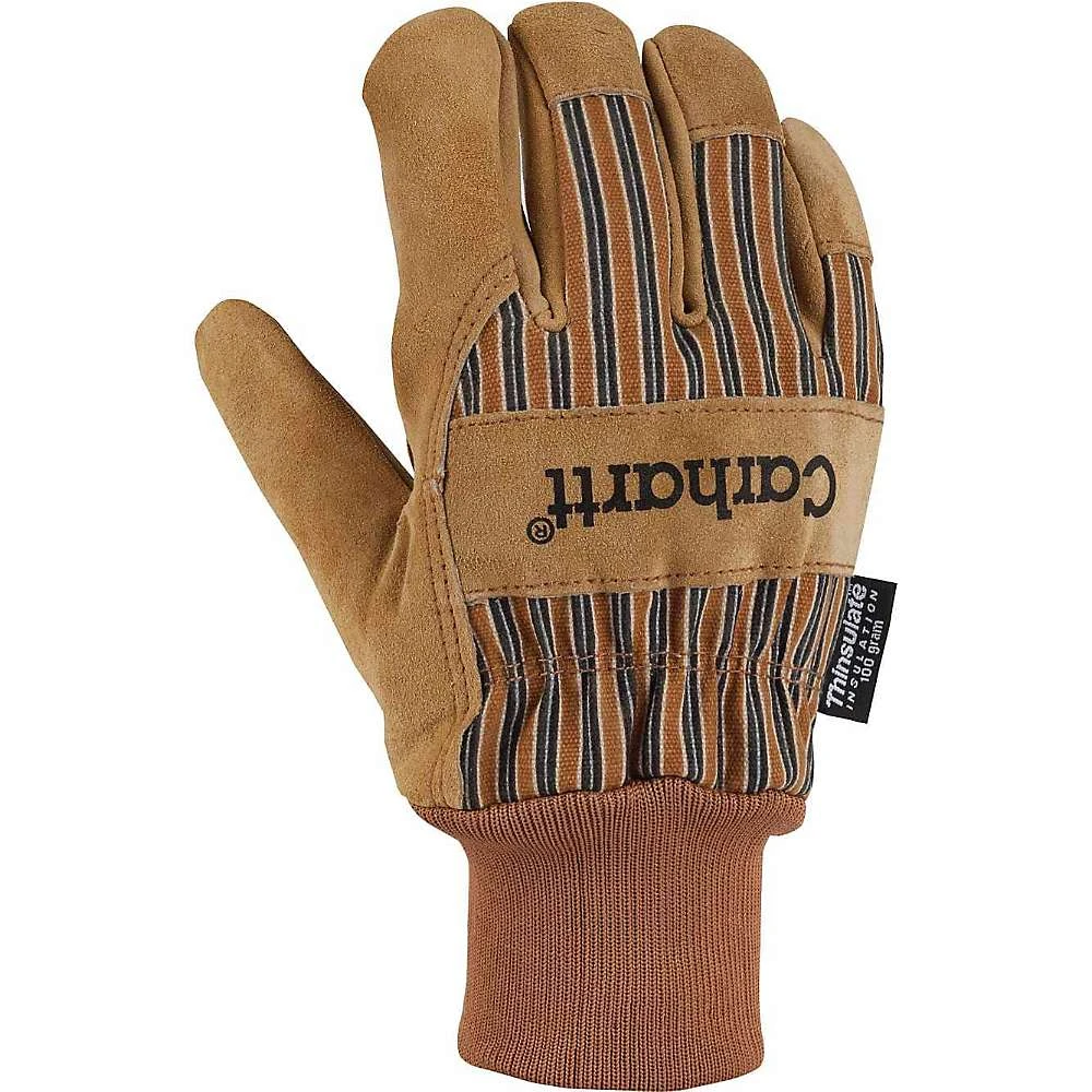 Men's Insulated Suede Work Gloves With Knit Cuff, Xx-large, Brown
