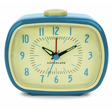 Retro Alarm Clock In Blue - Stylish And Functional Timepiece