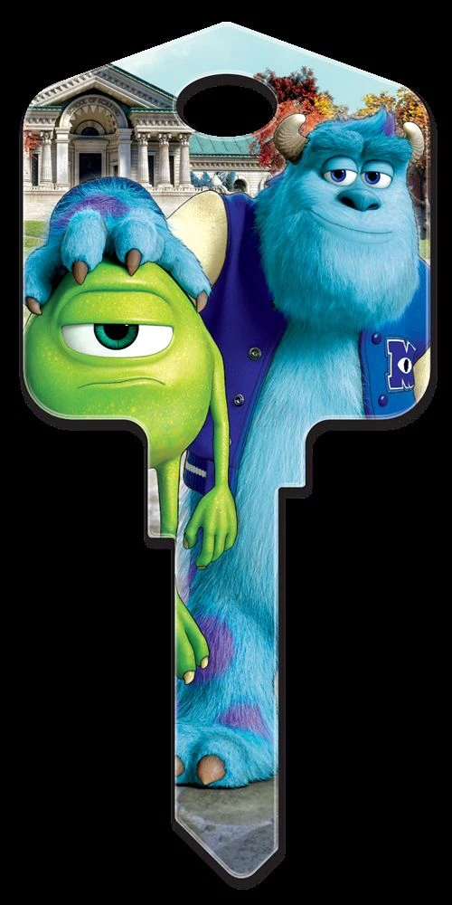 Monsters Inc Mike & Sulley Sc1 House Key - Custom Disney Design