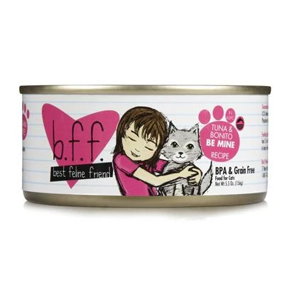 Bff Tuna & Bonito Be Mine Canned Cat Food 3oz - Case Of 12
