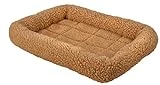 K-9 Keeper Sleeper Pet Dog Crate Cushion Xl Plush Travel Bed 44.5 X 31.5 Cocoa
