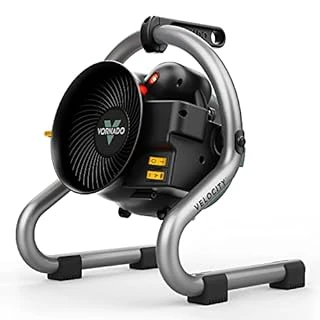 Velocity 1500-watt Hd Electric Portable Heater Fan With Advanced Safety Features