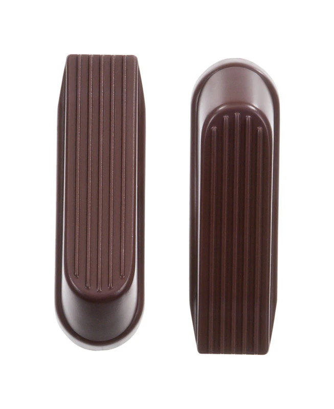 6.518 In. H X 4 In. W Brown Rubber Wedge Door Stop - Floor Mount