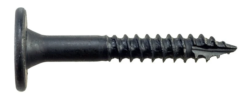 Outdoor Accents Structural Wood Screw, Black, 2 In., 12-Pk.