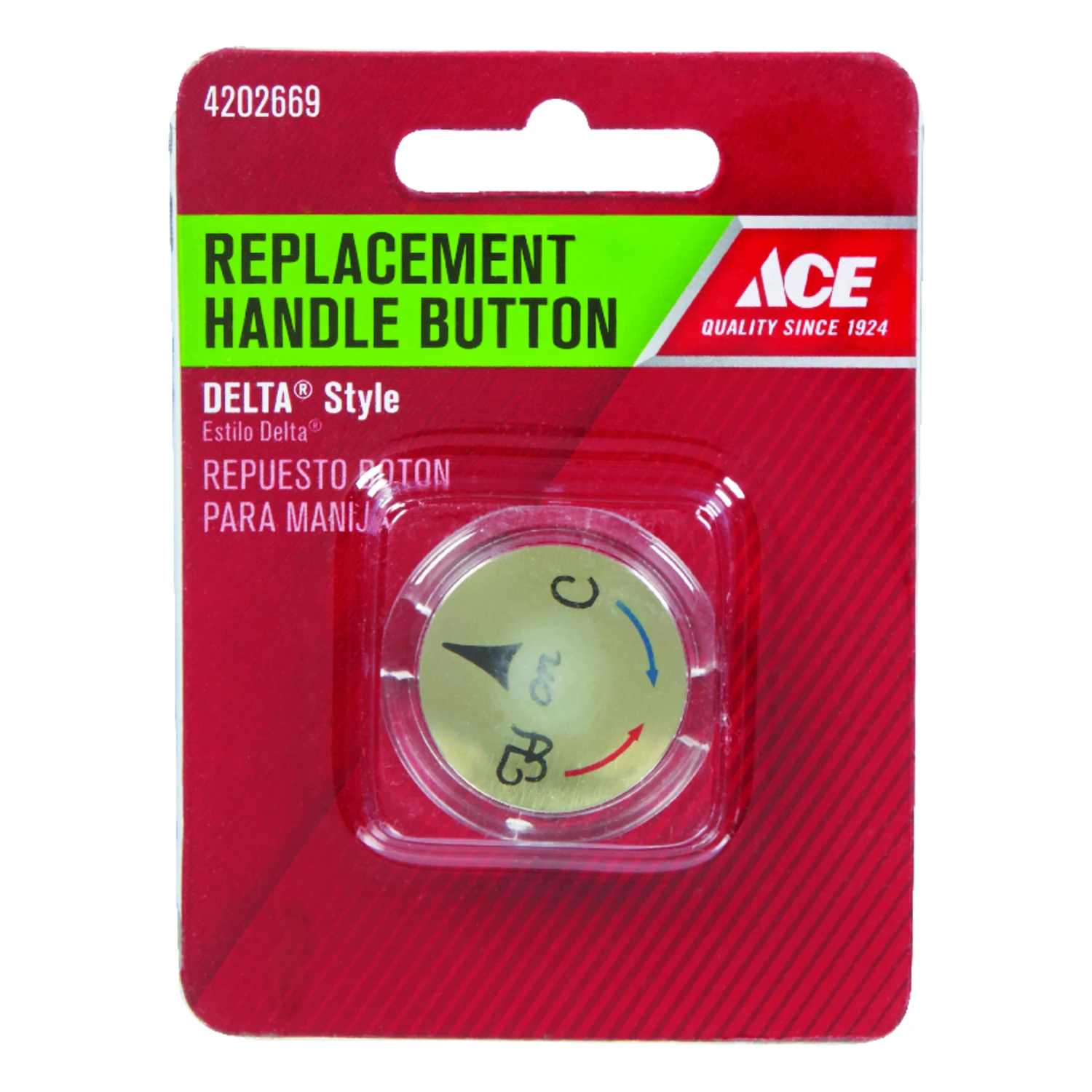 Snap-in Clear Plastic Hot And Cold Index Button For Delta Faucets A0080970