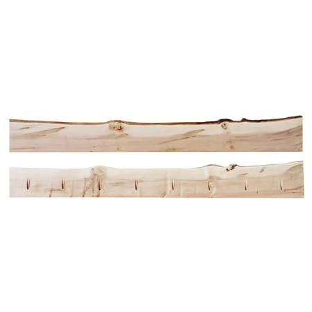 Rustic Maple Single-Sided Edge Piece 1.5 Inch by 5 to 8 Inch by 6 Foot