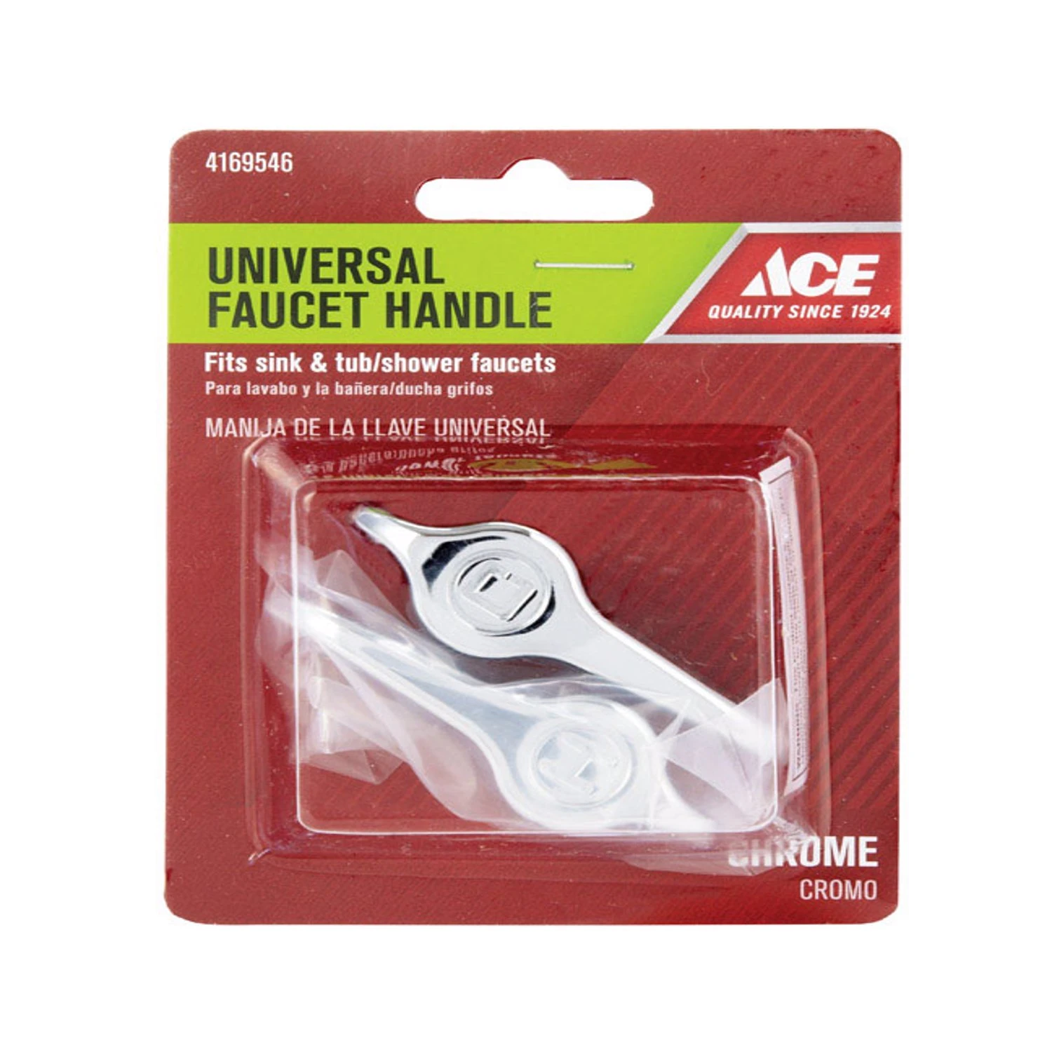Universal Chrome Faucet Handles For Sink, Tub, And Shower - Model A0088516