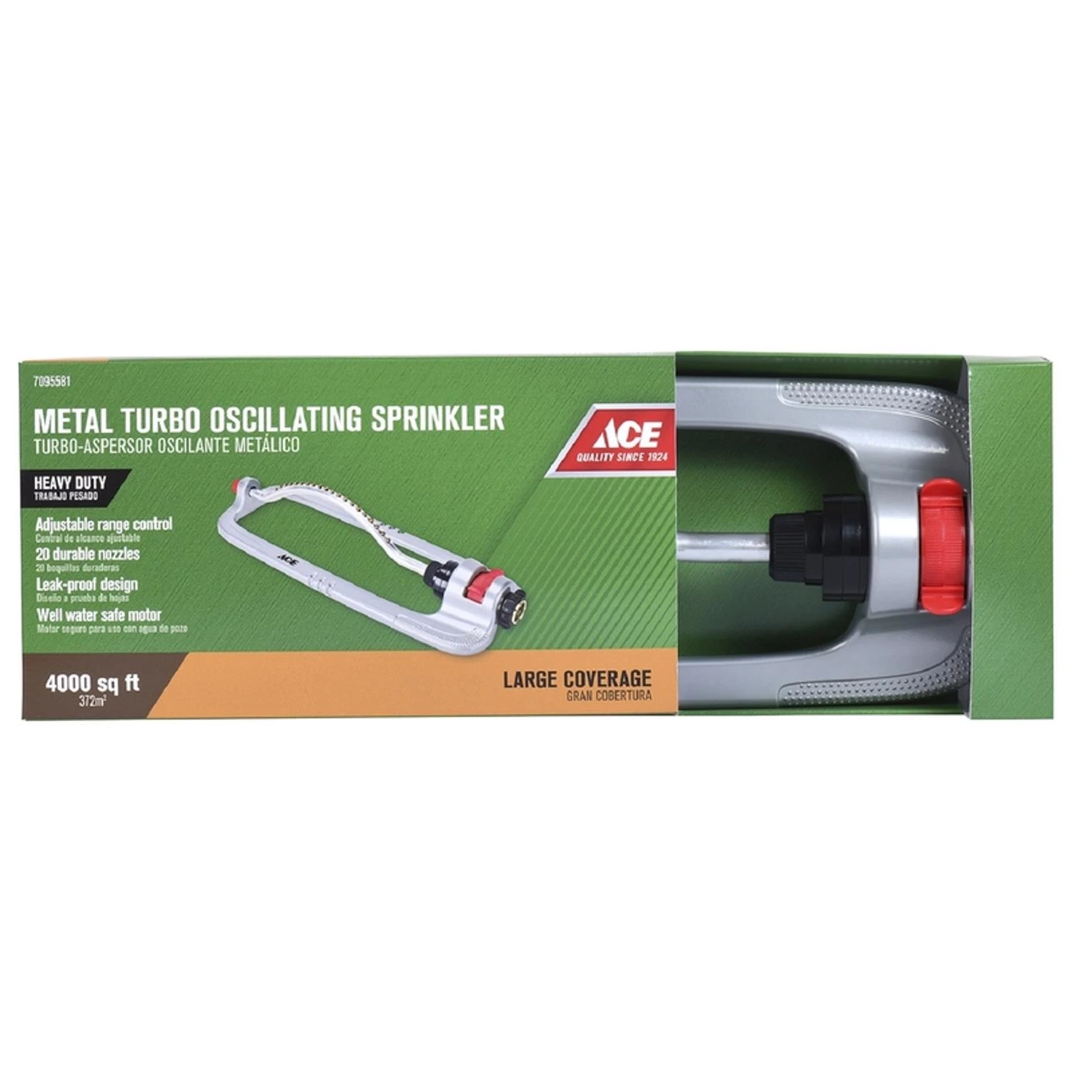 Ace Metal Sled Base Oscillating Sprinkler 3900 sq. ft.