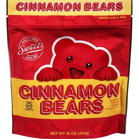 Cinnamon Bears Stand-up Pouch - 16 Ounce Bag Of Gummies