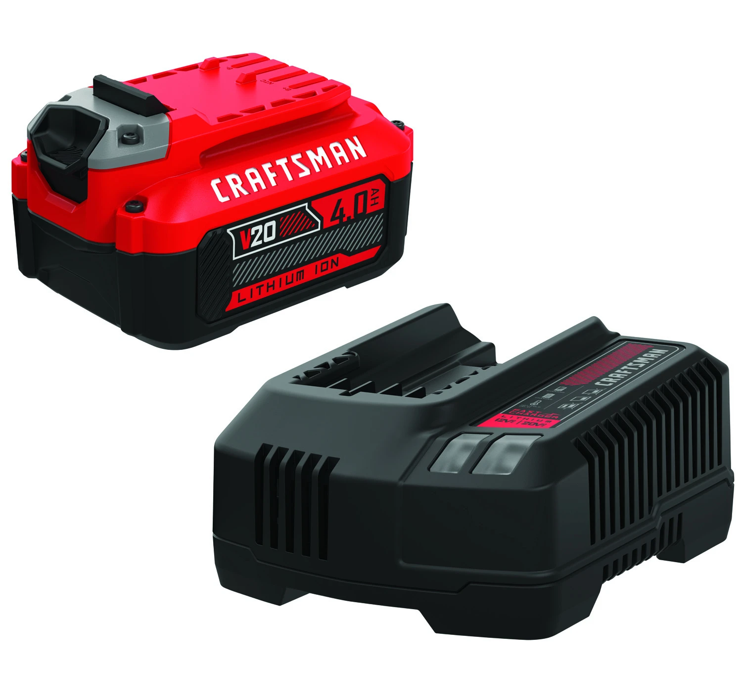 V20 4.0ah Battery And Charger Kit With Power Tool Compatibility