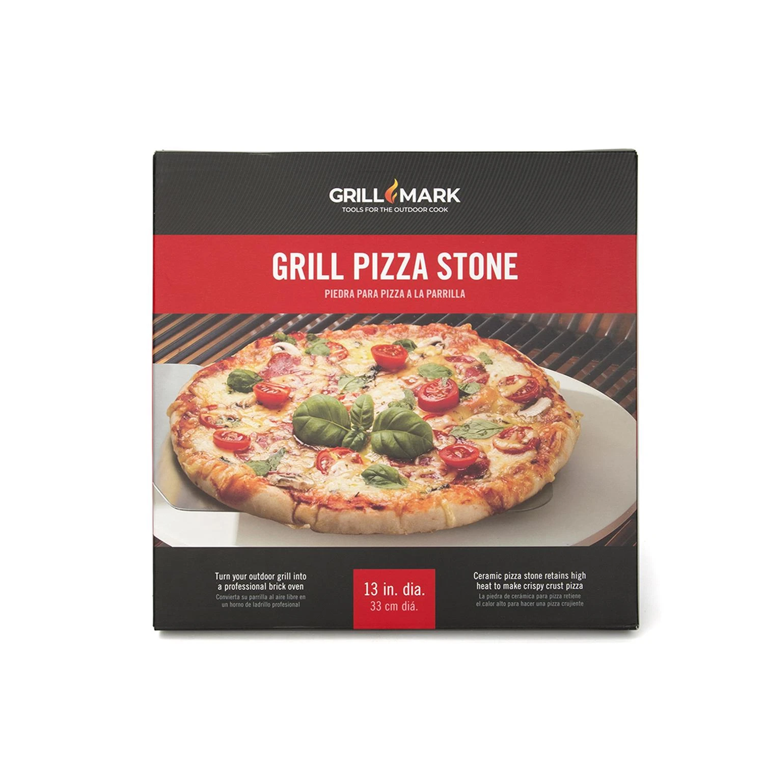 8084091 13 x 13 in. Beige Corderite Stone Grill Pizza Stone
