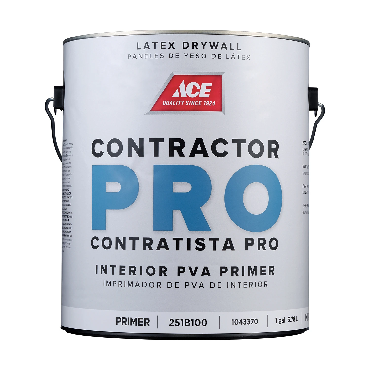 Ace Contractor Pro Primer - Goes on White Acrylic Latex Primer 1 gal