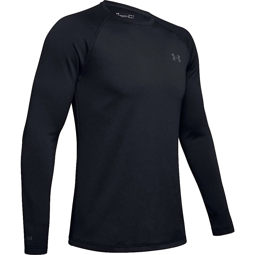 Men's Coldgear Base 3.0 Crew Top - Xxl - Black/pitch Grey