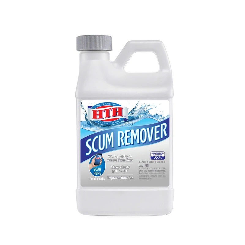 Liquid Scum Remover 64 Oz - Pool Balancer For Clear Water