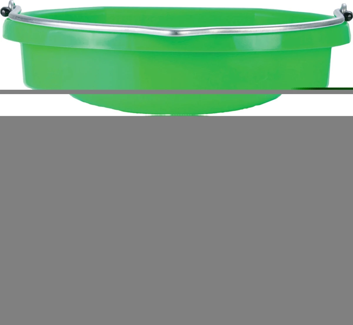 20 Quart Duraflex Flat Back Plastic Bucket, Lime Green