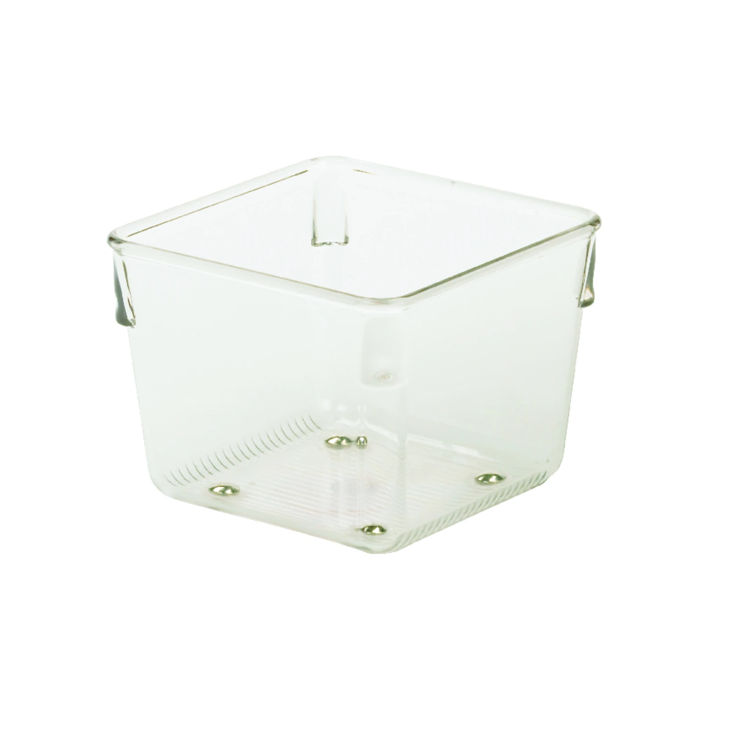Linus Clear Plastic Drawer Organizer 3 In. H X 4 In. W X 4 In. D