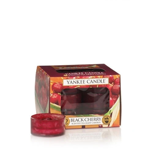 Yankee Candle Black Cherry Tea Light Candles - Fruity Scented Aromatherapy